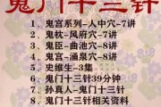 鬼门十三针顺序鬼门十三针具体位置