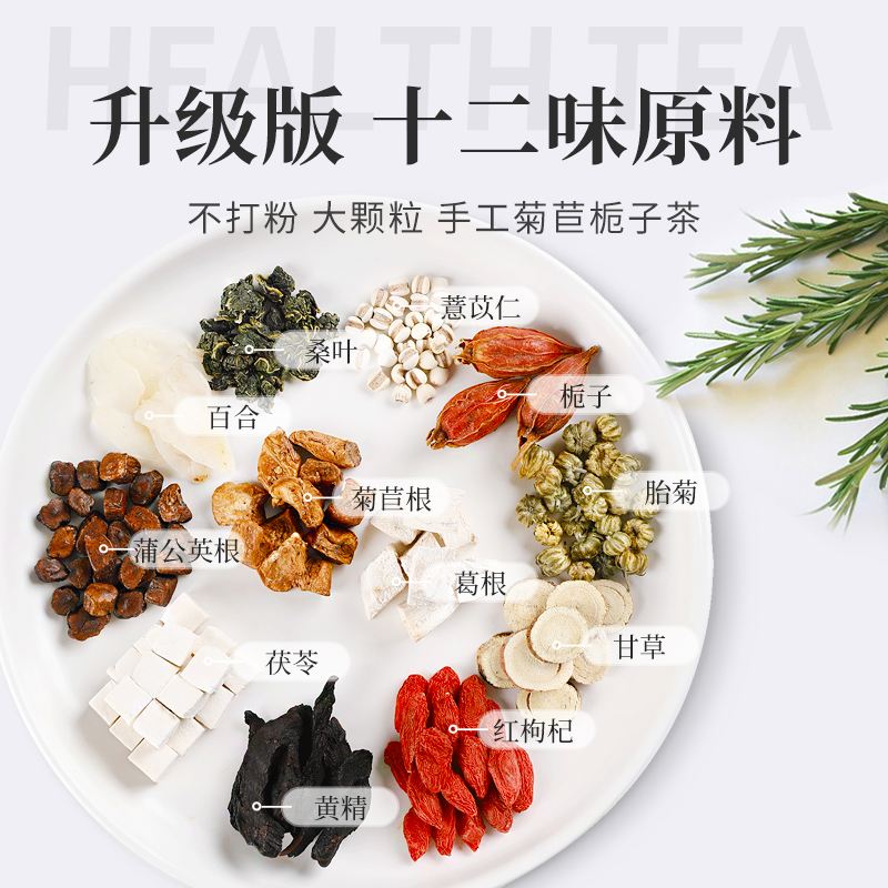 茯苓栀子菊苣茶的功效及副作用茯苓栀子菊苣茶的功效